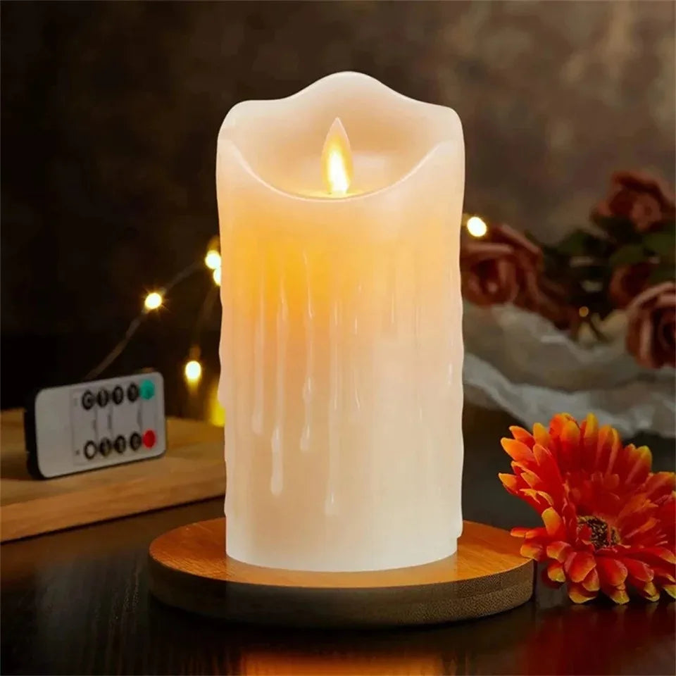 Paraffin candles LED