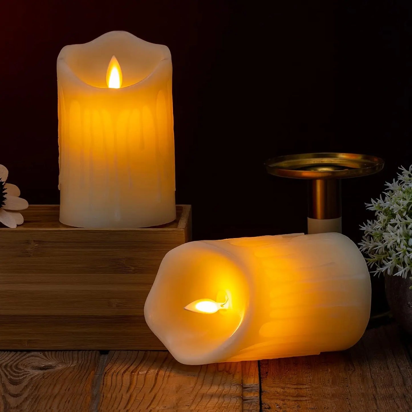 Paraffin candles LED